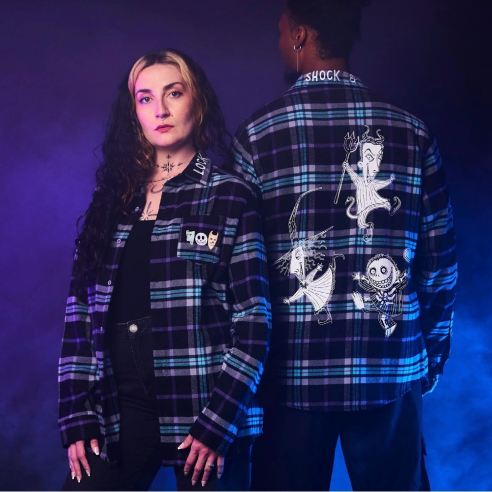 Cakeworthy Disney Nightmare Before Christmas flannel / unisex size XL / NEW seal